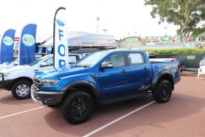 4wds parked as a participant of the 2019 caravan and camping show in Perth.